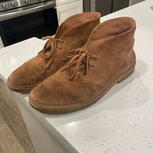 Clarks Mens Desert Boot, Size 11, Cola Suede